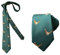 ACVIP Herren Krawatte mit Tier Stickerei Muster Klassische 7cm Krawatte Necktie(Grün-Fasan)