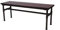 Mendler Sitzbank HWC-H10b, Esszimmerbank Bank Hocker, Ulme Holz Industriedesign, 120x35cm MVG-Zertifiziert, schwarz-braun