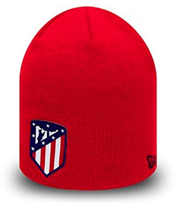 Atletico Madrid FC Unisex Atletico Madrid Logo Red Skull Knitted Beanie, rot (rot), Einheitsgröße