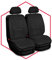 Saferide 2er Set Sitzauflage Auto Autositzmatte Autositzbezüge Universal Sitzschutz PKW | Sitzbezüge Polyester Schwarz für Airbag geeignet | für Vordersitze 1+1