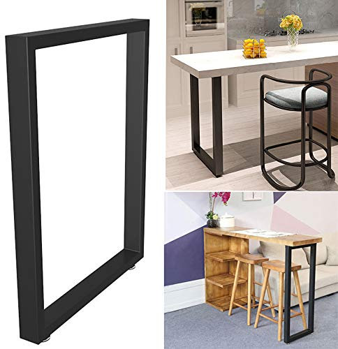 YCMY Furniture Legs Modern Metall Tischkufen, Rechteckigen Tischbeine, Küche Esstisch Bartisch Bein Tischuntergestell, Schutzboden, Breite 65cm Höhe 72.5cm, 2 Stück