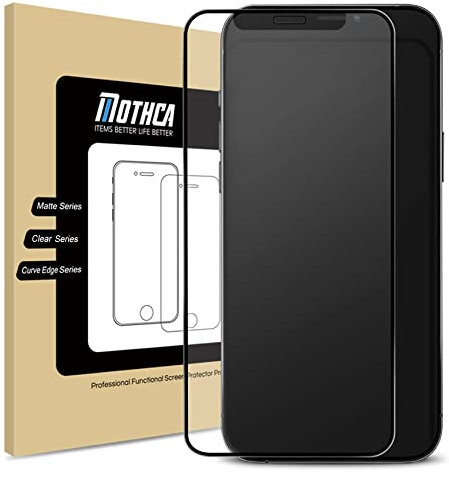 Mothca Matte Glass Screen Protector for iPhone 12 Pro Max 6.7-Inch (2020), Anti-Glare & Anti-Fingerprint, Full Coverage 9H Hardness Tempered Glass Film, Case Friendly Bubble Free - Smooth as Silk