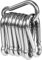 10 x Snap Hooks, LISOPO M6 Carabiner Heavy Duty 304 Stainless Steel, Carabiner Snap Hook Carabiner Keychain Clips for Outdoor, Camping, Hiking for Lifting aids and Handles with an Eyelet