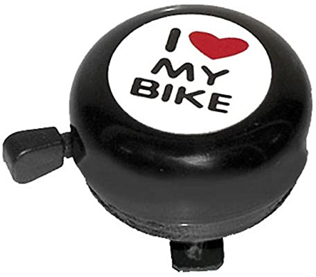 TIYO Fahrrad Glocke I Love My Bike Stahl schwarz