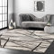 Leesentec Teppich Wohnzimmer Moderner Künstlerischer Teppiche Waschbar Kurzflor rutschfest Orientteppiche Raummatte,Beige,200 x 250 cm