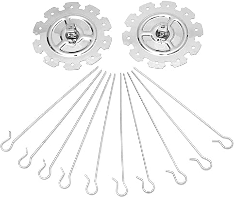 Cage à brochettes rotatives en acier inoxydable pour barbecue, 10 brochettes