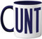 Funny Mugs for Men Women - C UNT Mug - Fun Sarcastic Slogan Gifts for Work Colleagues, C*nt Crude Rude Novelty Joke Gag Humour Birthday Present Friends, 11oz Navy Blue Ceramic Dishwasher Safe Mugs