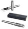 Parker Urban Fountain Pen with Engraving | Premium Pen | Gift Box | Blue Ink | Personalised Gift | Name | Engraved | Fountain Pen | Birthday | Gift Idea (Metro Metallic C.C.)