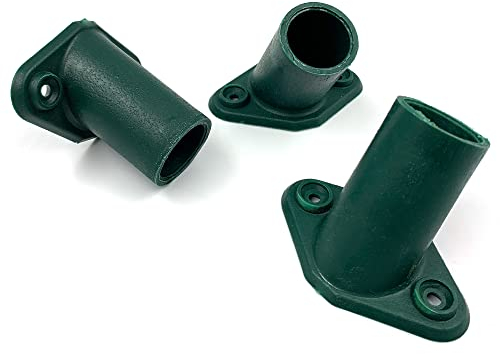 3-Pack Plastic Broom Bracket, 2 Screw Holes Heavy Duty Broom Handle Bracket to Support Fixed Push Broom Handle, 15/16” (23mm to 24mm Diameter) Broom Head Bracket