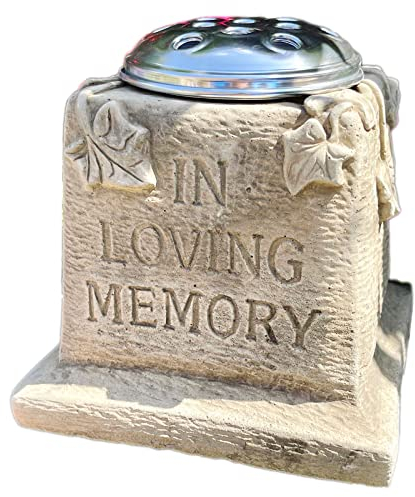Darthome Stone Memorial Grave Vase In Loving Memory Antique Grey Flower Pot Ornament Gift
