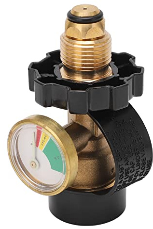 POL Propane Adapter, Color Dial Long Life Propane Tank Gauge Level Indicator Leak Detection Function for Gas Work