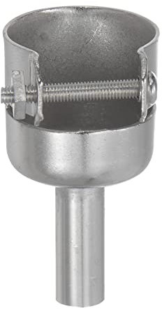 sourcing map Steel Heat Gun Nozzle 8mm Carbon Steel Replacement Accessory Repair Tool for 850 Series Hot Air Soldering Station