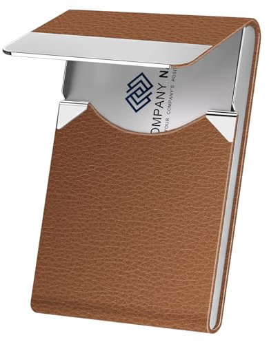 DMFLY Porte-cartes de visite en cuir synthétique de luxe et multi-cartes, porte-cartes de visite, porte-cartes de crédit, d'identité pour homme et femme – Gardez vos cartes de visite propres, B -