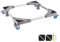 VEVOR Mini Support de Réfrigérateur Charge 181 kg Déplace Meuble Base de Machine à Laver Mobile Universelle 4 Pieds 4 Roues Pivotantes Verrouillables Socle pour Réfrigérateurs, Sèche-linge, Lave-linge