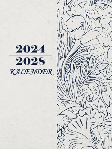 5 jahresplaner 2024-2028: 60-Monate-Kalender von 1 Januar 2024 bis 31 Dezember 2028, 5 Jahres Monatsplaner, Großes Format