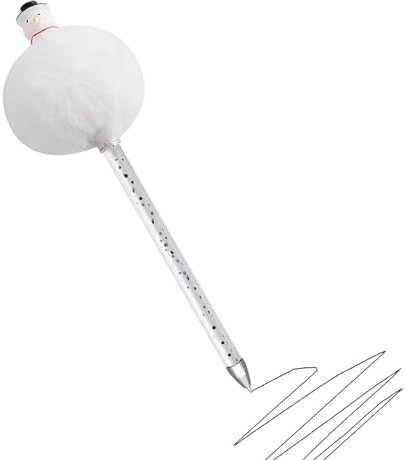 Tedious Weihnachts-Tintenstifte,Mehrfarbige Pompom-Gel-Tintenstifte - Weihnachtsmann, Rentier, Schneemann, niedliche Kugelschreiber für Kinder, Frauen