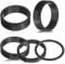 QttvbTna 5 Pcs Bike Headset Spacer 1 1/8, 4 Sizes Bicycle Headset Washer Road Bike Stem Spacers, Aluminium Alloy Headset Spacers for Bikes(2mm 3mm 5mm 2x10mm)