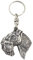 Art-Dog Niedlicher Hundeschlüsselanhänger - Exklusive Kollektion Kerry Blue Terrier Schlüsselanhänger Hund - Versilberte Keyring mit 2,5 Schloss - 5,1x4,6x8,9cm