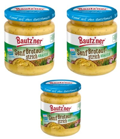 Bautz'ner Pâte à tartiner à la moutarde aux herbes 200 ml x 3 pièces
