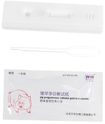 Gatuida 2 Stück Trächtigkeitstester Viehbedarf Viehbestand Trächtigkeitstestpapier Bauernhofbedarf Viehbestand Progesteron Kolloidales Testpapier Bauernhofzubehör Kunststoff