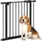 PawHut Dog Gate, Pressure Fit Stair Gate with Auto Closing Door, for Doorways, Hallways, 74-80cm Openings, Black