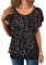Zeagoo Womens Summer Tops Ruffle Short Sleeve T-Shirt Flowy Loose Pleated Floral Mesh Shirts Double Layers Crew Neck Tunic Tops