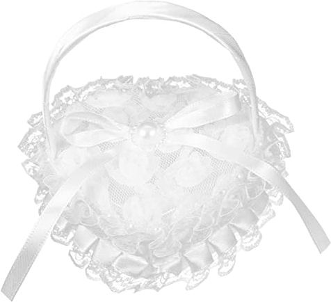Alipis 2st Ringkissen Aus Spitze Satin Grüne Vorhänge Dekoration Für Hochzeitsfeiern Großer Hamsterkäfig Rustikale Hochzeitsdeko Kofferzubehör Bowknot-ringkissen Romantisch Braut Vitrine