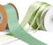 BOFUNX 4 Rolle Satinband Grün Schleifenband Geschenkband Salbeigrün Dekoband Stoffband für Hochzeit Geburtstag Party Basteln Bänder 3mm/6mm/25mm/38mm