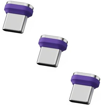 240 W USB C Cavo Magnetico, Cavo di Ricarica Micro USB & Tipo C per Telefoni Cellulari Tablet Portatile Powerbank Cuffie Lettore Elettronico Fotocamere (Adapter 3*C (senza cavo)