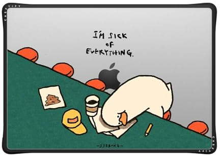 CASETiFY Impact MacBook Pro 16 Zoll (2021 & 2023) Hülle [verbessertes Schutzecken-Design, Belüftungsausschnitte, rutschfester Griff] – Ich bin alles satt