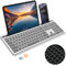 X9 Performance X9RBBLKBDOCKS Bluetooth Wireless Keyboard with Phone Holder - 2.4G + BT Triple Mode Connectivity - Full Size, Backlit, Multi-Device Compatible for PC, Mac, iOS, Android