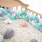 YIKANLIA Bettschlange Geflochten, Bettschlange, Kantenschutz Bettumrandung Knotenkissen, Seitenschläferkissen, Bettschlange Baby, Zierkissen Stillkissen,A11,2M