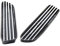 2Pcs Auto Luftstrom Seite Kotflügel Vents Mesh Grill Grille Kompatibel for BMW E60 M5 E61 E39 E90 M3 E90