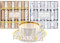 Shop4allsorts 16 saucer crackers - mini christmas crackers - afternoon tea crackers – silver and gold foliage christmas crackers - 12cm x 2cm - christmas party favours.