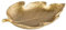 mica Living Dekoschale Blatt - Gold - ca. 31 x 23 x 5,5 cm