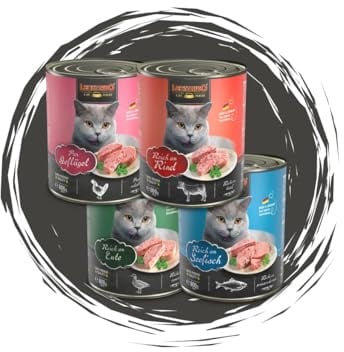 Leonardo Quality Selection Mix 4x800g – Nassfutter für Katzen mit Geflügel Pur, Rind, Ente & Seefisch – Premium Katzenfutter im praktischen Mixpaket – getreidefrei, artgerecht & schmackhaft