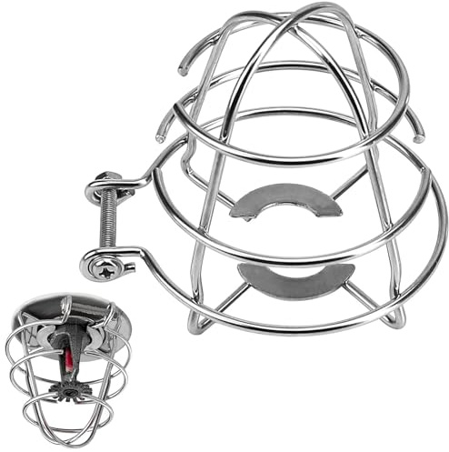 Fire Sprinkler Head Guard - 7.5x6.7cm Carbon Steel Protective Cage, Bracket Cover for Homes Offices Restaurants Warehouses Basements | Safety Fire Prevention Equipment Commercial Residential I