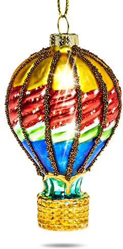 Sikora BS384 Heissluft Ballon Christbaumschmuck Glas Figur Weihnachtsbaum Anhänger