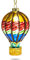Sikora BS384 Heissluft Ballon Christbaumschmuck Glas Figur Weihnachtsbaum Anhänger