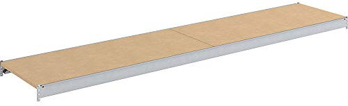 Jul. vom Hofe GmbH & Co. KG hofe Regalsysteme Fbd. B2500xT600mm Trgf. p. Fbd. 350kg Spanplatte silber f. Weitspannregal