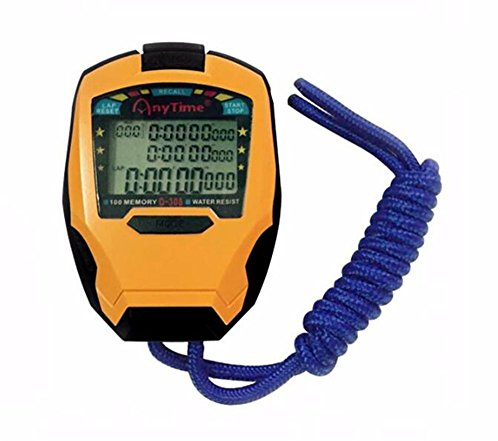 cuzit Stoppuhr Timer 3 Reihen 100 runden Professionelle Stoppuhr Outdoor Sports Handheld Digital Zähler Timer cronometro
