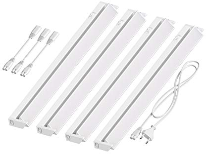 ledscom.de LED Unterbau-Leuchte LIWO 58cm, schwenkbar, je 979lm, warmweiß 4er Set
