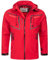 Arctic Seven Herren Softshell Jacke Funktionsjacke Outdoor Regenjacke Atmungsaktiv Fleece Innenfutter AS088 [AS-088-Rot-Gr.3XL]