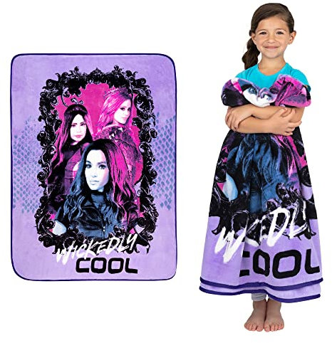 Franco Disney Descendants 3 Kinderbettwäsche aus weichem Plüsch, 116,8 x 152,4 cm