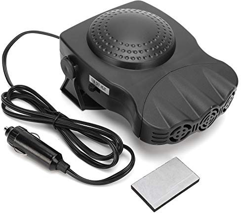 Akozon Chauffage céramique 12V 150W 2 en 1 pour voiture Chauffage/Ventilateur de Refroidissement de Voiture désembueur de Voiture Portable avec Base rotative à 180 °