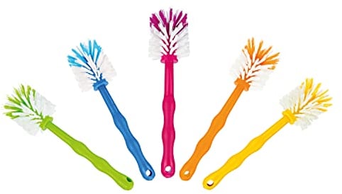 Wundermix - Mixtopf-Spülbürste für deine Küchenmaschine (5er Set) • Reinigungsbürste für Mixtöpfe gängiger Küchenmaschinen • Robuste Bürste mit Nylon-Borsten • Spülbürsten