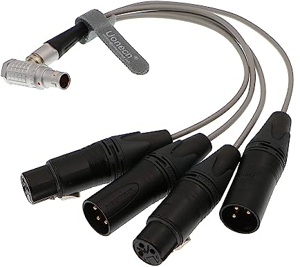 Uonecn - Cable de conexión de 10 Pines a XLR (3 Pines, 30 cm)