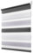 Deswell Doppelrollo Klemmfix ohne Bohren Weiß-Grau-Anthrazit B90 x H120 cm (Stoffbreite 86cm) Rollos für Fenster ohne Bohren für Fenster mit Lichtdurchlässig & Verdunkelnd/Höhe Stufenlos Verstellbar
