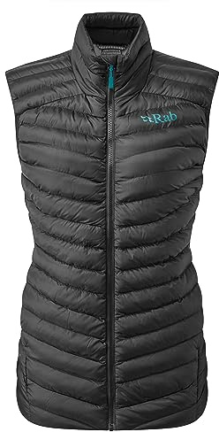 Rab Women’s Cirrus Synthetic Insulated Vest Water-Resistant Windproof Full-Zip for Trekking, Mountaineering, & Casual - Black - 8
