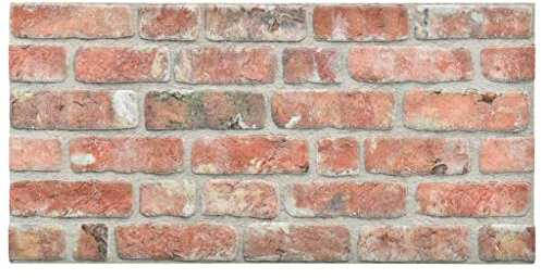 vidaXL 11x Wandverkleidung Rot Steinoptik Stoßfest Wasserdicht Schmutzabweisend Wandpaneele Wandverblender Verblendsteine Kunststein EPS